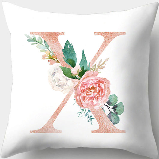 Funda de Almohada con Letras Florales Día de San Valentín Impresión Digital - Image 32