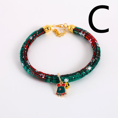 Collar Ajustable para Mascotas con Guantes Navideños y Cascabel - Image 8