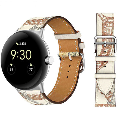 Correa de Cuero PU Bicolor para Google Watch - Estilo y Durabilidad - Image 2