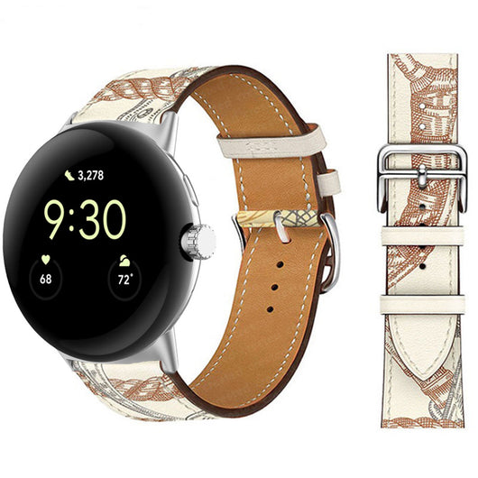 Correa de Cuero PU Bicolor para Google Watch - Estilo y Durabilidad - Image 2