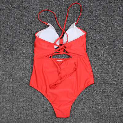 Traje de Baño Entero para Mujer con Tirantes Cruzados - Image 5