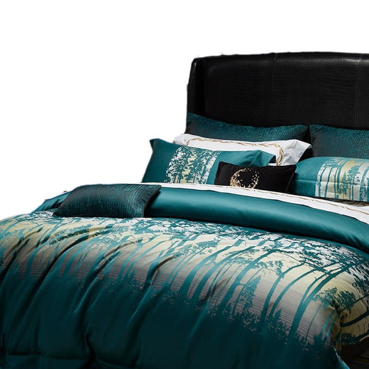 Juego de Cama Completo 4 Piezas Algodón Puro Jacquard - Image 5
