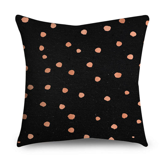 Funda de Cojín Rose Gold con Detalles en Oro Negro - Image 18