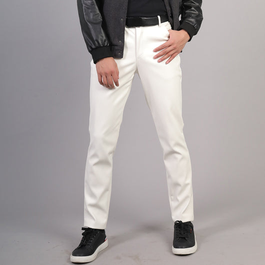 Pantalones Slim Fit de Cuero Coreano para Hombre - Image 11
