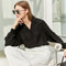 Blusa Elegante de Gasa con Mangas Farol