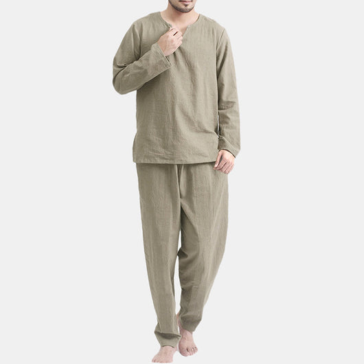 Pijama Casual Dos Piezas Transpirable y Holgado - Image 11