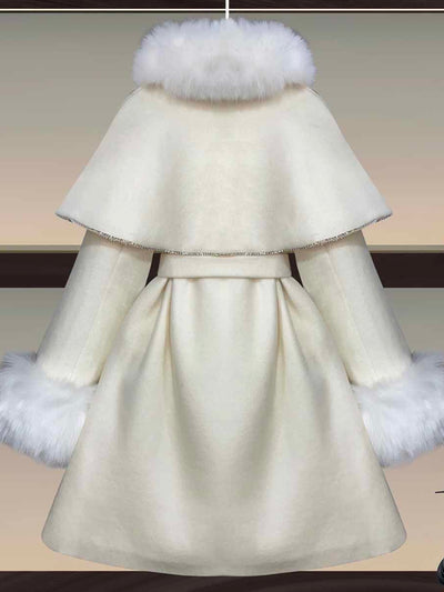 Abrigo Capa Oversize de Lana para Mujer - Diseño Océano - Image 4