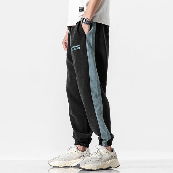 Pantalones Deportivos Tejidos para Hombre con Cintura Fina y Corte Recto