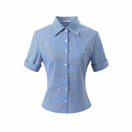Polo Preppy Tejido de Lino Tencel Manga Corta con Cuello - Image 13