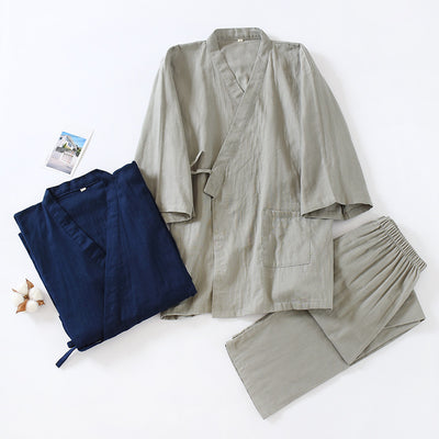 Pijama Hombre Pantalón Gasa Algodón Puro - Image 12