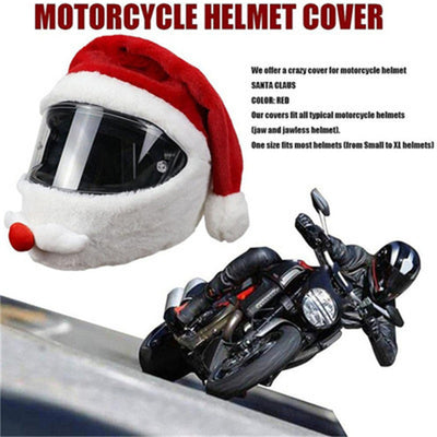 Casco de Moto con Capucha Papá Noel Divertido para Exterior - Image 3
