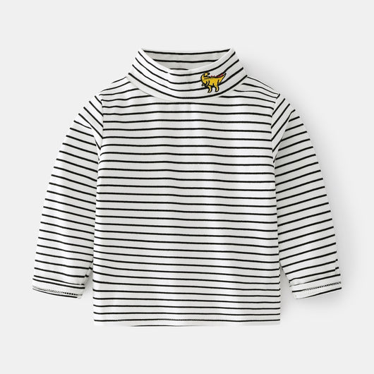 Camisa Casual de Rayas para Niño - Manga Larga Cómoda y Versátil - Image 12