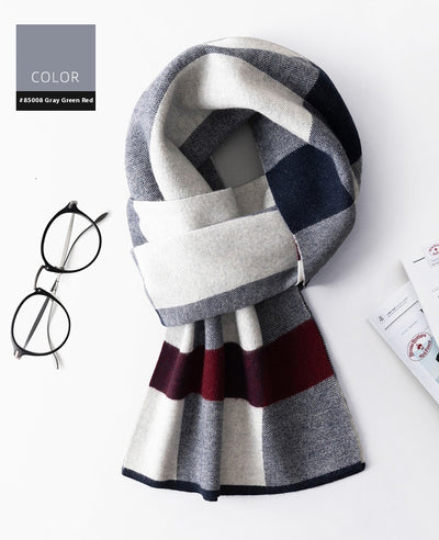 Bufanda Cuadros para Hombre Reversible - Abrigo Invierno Doble Cara - Image 27