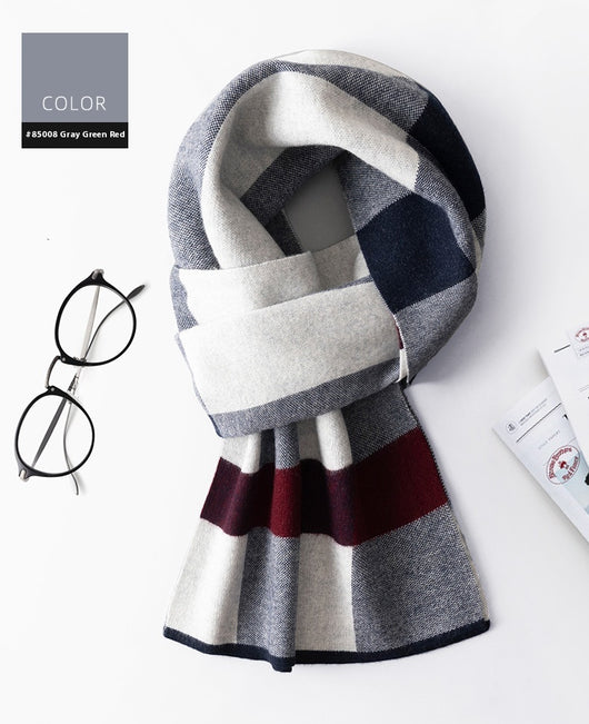 Bufanda Cuadros para Hombre Reversible - Abrigo Invierno Doble Cara - Image 27