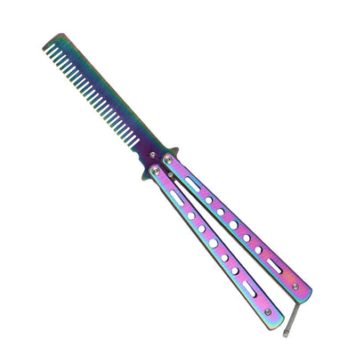 Peine Plegable de Acero Inoxidable para Barba y Bigote - Herramienta Profesional de Peluquería - Image 17