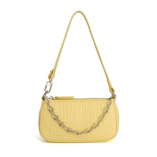 Bolso de Cuero Crudo para Hombro Único - Estilo Minimalista - Image 7