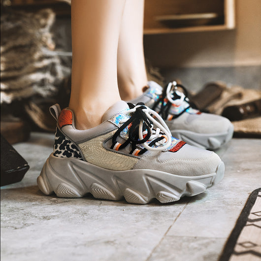 Zapatos Deportivos Coreanos con Plataforma y Cordones para Mujer - Image 5