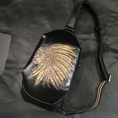 Bolso Bandolera de Cuero Genuino Estilo Vintage - Image 10