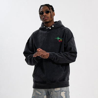 Suéter Retro Lavado Pesado con Letras Grandes - Image 8
