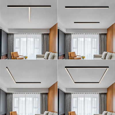 Lámpara de Techo Lineal Minimalista para Sala de Estar - Image 3