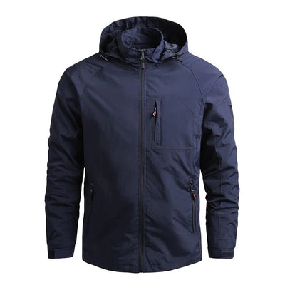 Chaqueta Outdoor Impermeable de Color Sólido para Hombre - Image 10