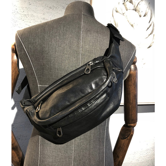 Bolsa Bandolera de Cuero Genuino Estilo Vintage para Hombre - Image 14