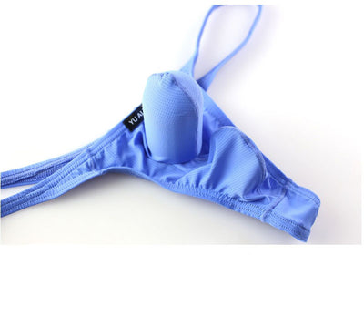 Tanga Masculina de Seda de Hielo con Trompa de Elefante y Cintura Baja - Image 9