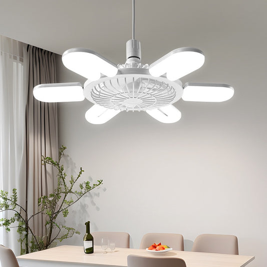 Lámpara Ventilador Inteligente E27 con Control Remoto para Sala y Recámara