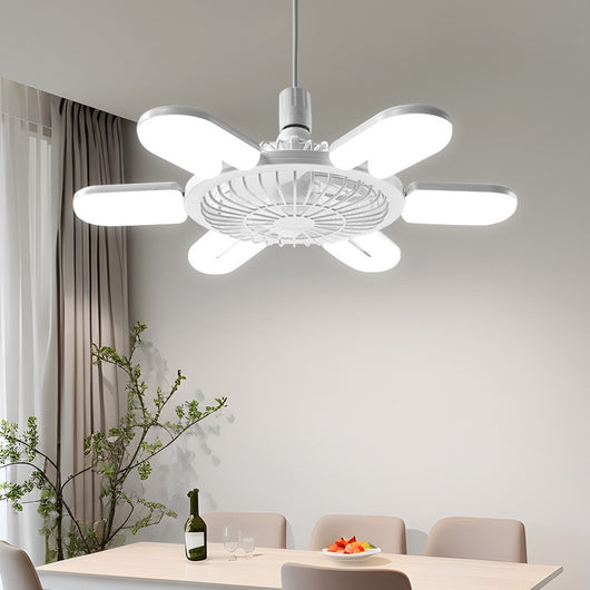 Lámpara Ventilador Inteligente E27 con Control Remoto para Sala y Recámara