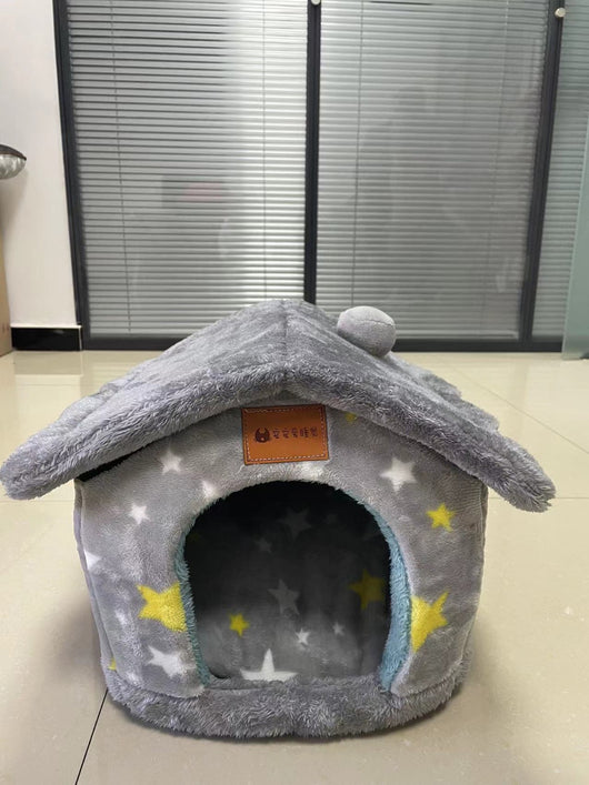 Casa Plegable para Perros y Gatos - Cama Térmica Desmontable Tipo Villa - Image 10