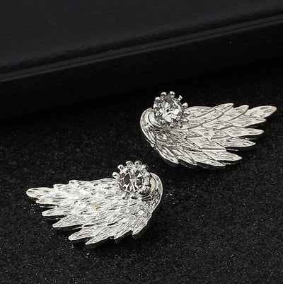 Aretes de Alas de Ángel con Diamantes - Image 12