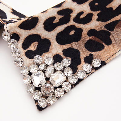 Suéter Estampado de Leopardo para Mujer - Cuello Camisero Versátil - Image 3
