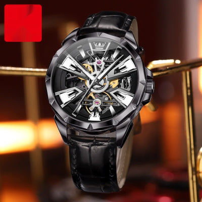 Reloj Automático para Hombre con Esfera Hueca y Resistencia al Agua - Image 5