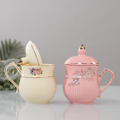 Juego de Té de Cerámica Esmaltada Dorada Resistente al Calor - Image 8