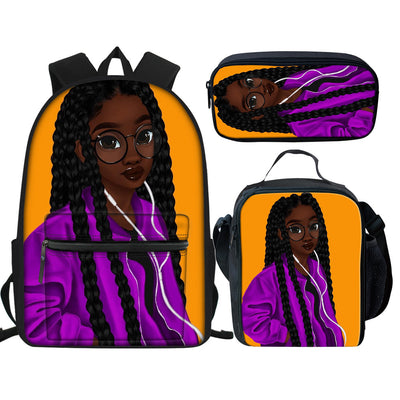 Mochila Escolar Multifuncional con Estampado Creativo para Niñas - Image 7