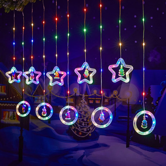 Cadena de Luces Navideñas para Cortinas - Image 20