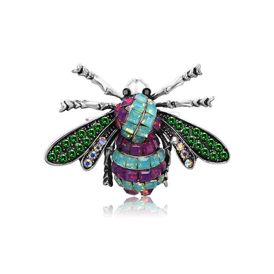 Broche de Cristal Incrustado con Insectos - Accesorio de Moda Personalizado - Image 7