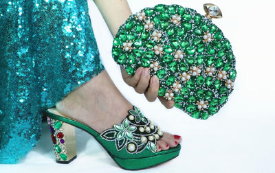 Conjunto Elegante de Bolso y Zapatos PU para Bodas y Eventos - Image 10