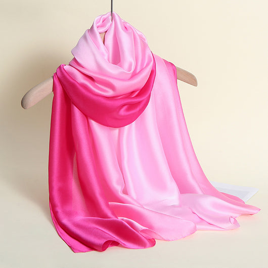 Pañuelo de Seda con Degradado de Colores para Mujer - Image 48