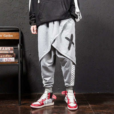 Pantalones Casuales Hombre Estilo Hip-Hop Japonés con Estampado Urbano - Image 9