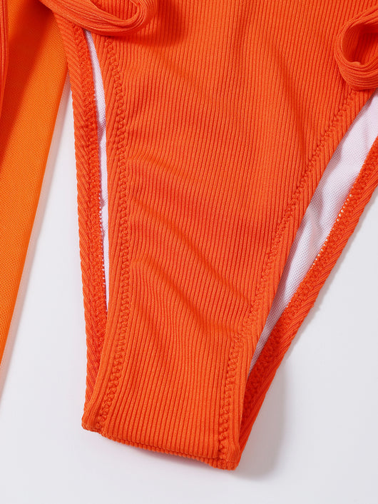 Conjunto de Bikini de Tres Piezas con Falda de Malla - Image 12