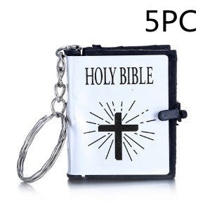 Mini Biblia Inglesa Llavero de Papel Real - Joyería Cristiana Portátil - Image 15