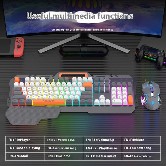Kit Gamer Coordinado: Teclado, Mouse y Mousepad a Juego