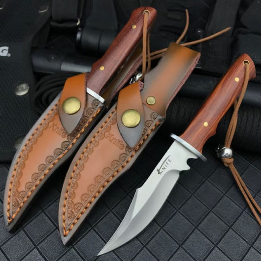 Cuchillo de Camping Táctico Hoja Fija - Herramienta EDC Profesional para Aventura y Supervivencia - Image 9