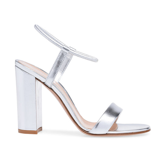 Sandalias de Tacón Alto Doradas y Plateadas para Fiestas y Eventos - Image 7