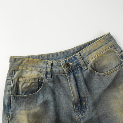 Pantalones Vaqueros Desgastados con Lavado Vintage - Image 7