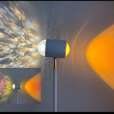 Lámpara Proyectora de Luz Atardecer Rojo con Patrón de Onda Acuática - Image 3