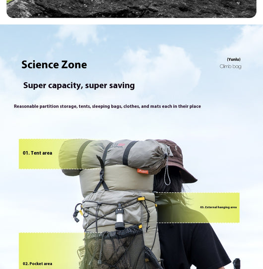 Mochila de Senderismo 35L - Bolsa de Montaña de Gran Capacidad - Image 11