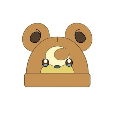 Gorro de Lana Tejido Cálido con Oso Bordado de Ojos Diferentes - Image 6