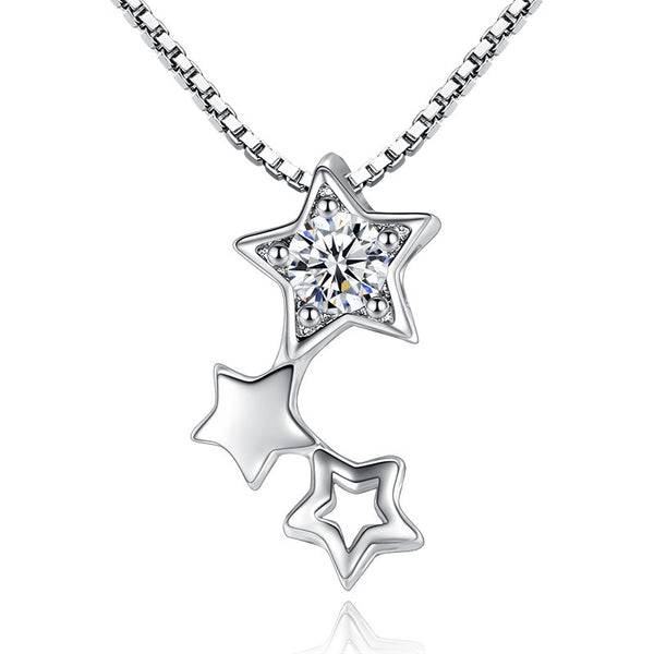 Collar Colgante Estrella Hueca - Diseño Minimalista de Personalidad